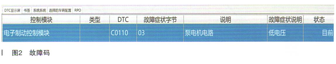 别克君越轿车ABS故障灯点亮2