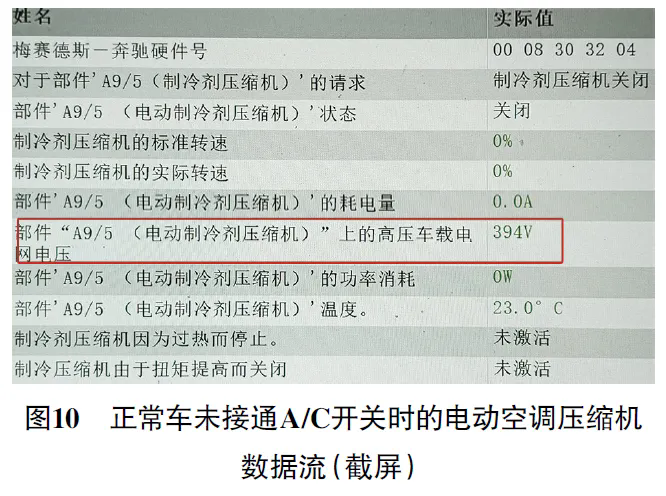2016款奔驰S550e 电动空调压缩机不工作10